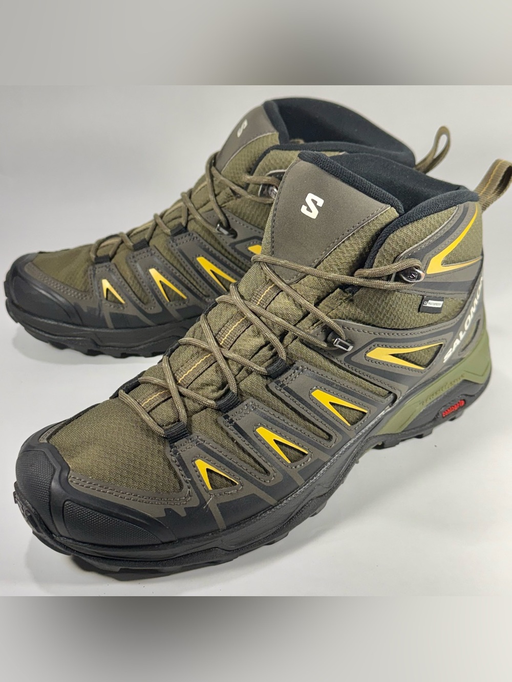 Salomon X Ultra Pioneer Men’s 9.5 Trail Hiking Waterproof Shoes Green Black Gray